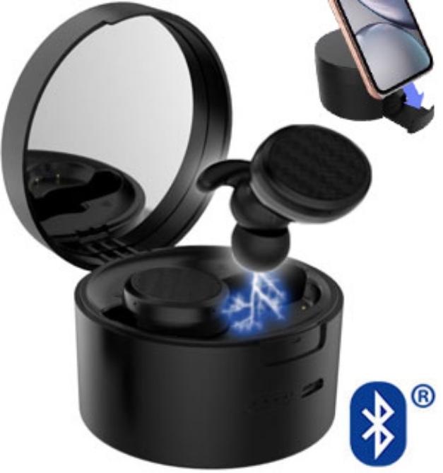 Picture 1 of True Wireless Earbud Compact Designer Mirror