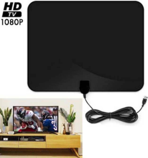 Picture 1 of Ultra-Thin HDTV Antenna with 100 Mile Radius