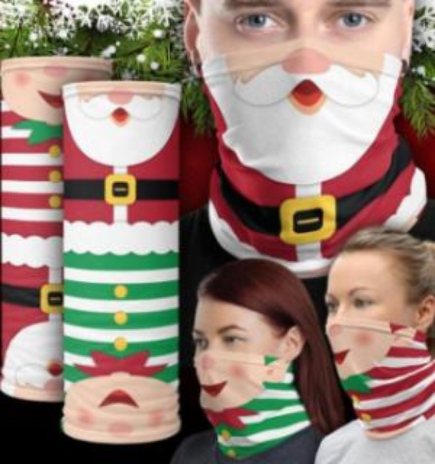 Picture 1 of Christmas Gaiter 3-PK (Santa and Elves)