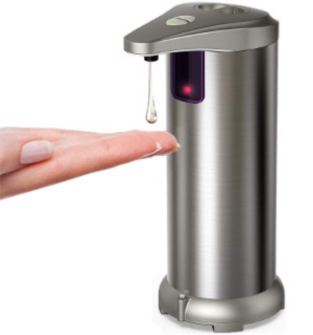 Picture 1 of Stainless Steel Hands-Free XL Soap Dispenser