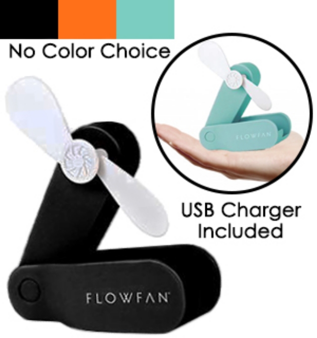 Picture 1 of Mini Flow Fan: Handheld Rechargeable Pocket Fan