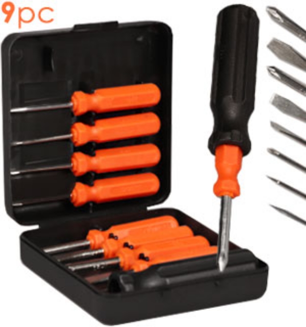 Picture 1 of 9pc Interchangeable Screwdriver
