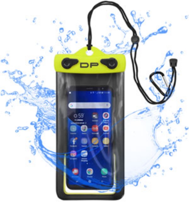 Picture 1 of Dry Pak Waterproof Phone Pouch with Lanyard and Carabiner