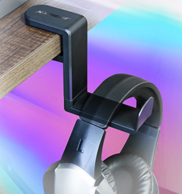 Picture 1 of Swiveling Headphone Mount Desk Clamp