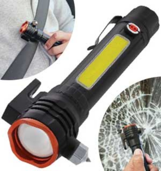 Picture 1 of Emergency Auto Tool and 5-Function Flashlight