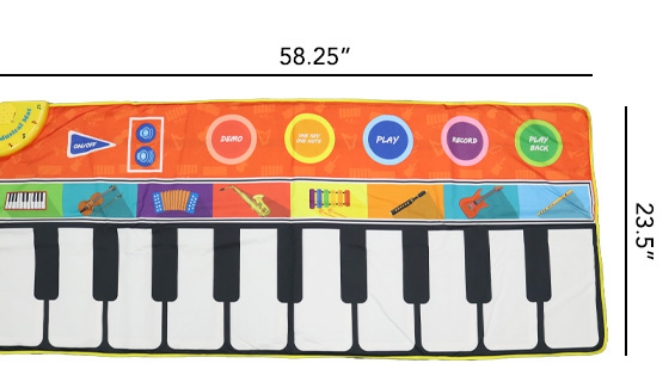 Picture 2 of Musical Keyboard Mat