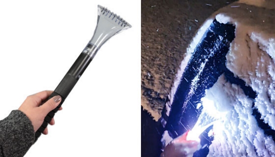 Pinnacle All-In-One Ice Scraper and Flashlight