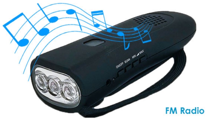 Picture 2 of The BEST Hand-Crank Flashlight With Emergency Radio and Power Bank