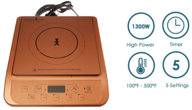 Picture 2 of Copper Chef Portable Induction Cooktop