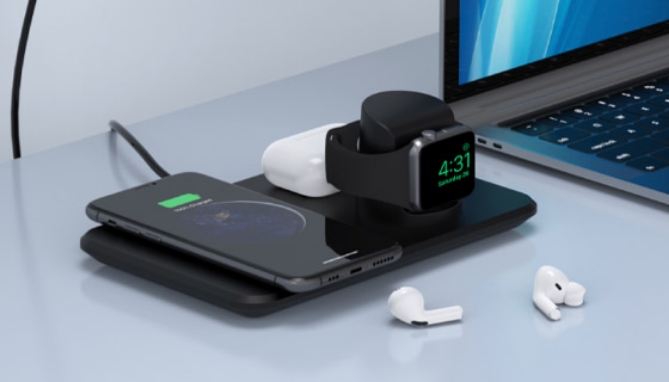 Click to view picture 3 of Multi  Wireless Charging Station - Charges 3 Devices At Once