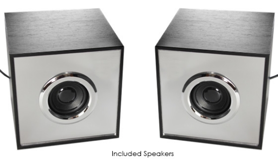 While off, the handsome wooden speakers look like they have plain mirrors on the front, but they hide a secret...These show-stopping speakers actually feature an infinity mirror optical illusion that pulses to the beat of your music!