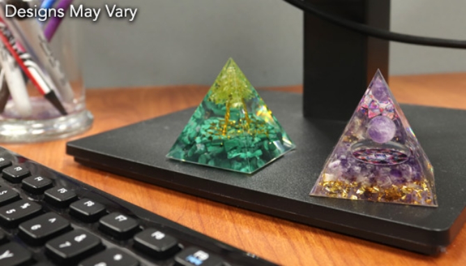 Picture 2 of Crystal Chakra Energy and Healing Orgone Pyramids