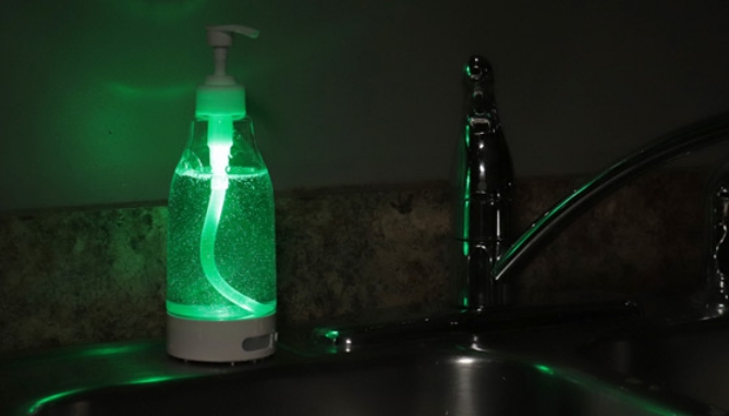 Picture 2 of Motion and Light Activated LED Soap and Sanitizer Dispenser with Night Light