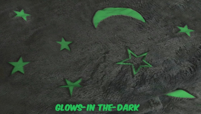 Picture 2 of Glow In The Dark Blanket and Pillow