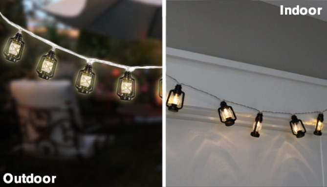 Picture 2 of 10 Mini LED Lantern String Lights