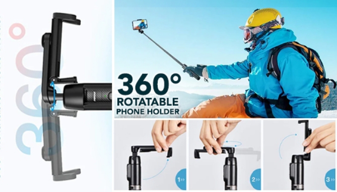 Picture 3 of Ultimate Selfie Stick Tripod with Bluetooth Remote Shutter Button