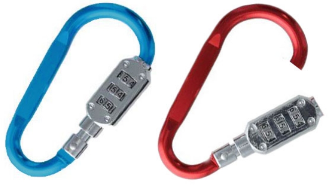 Picture 2 of LatchLink Combination Lock Carabiner 2pk