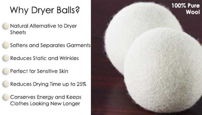 Picture 2 of 2pc Wool Dryer Balls from Home Ease