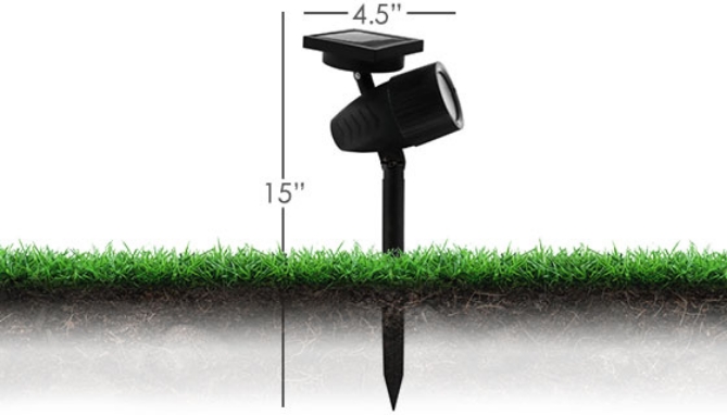 Picture 7 of Adjustable Focus Solar Garden Spotlight - Wireless and Waterproof