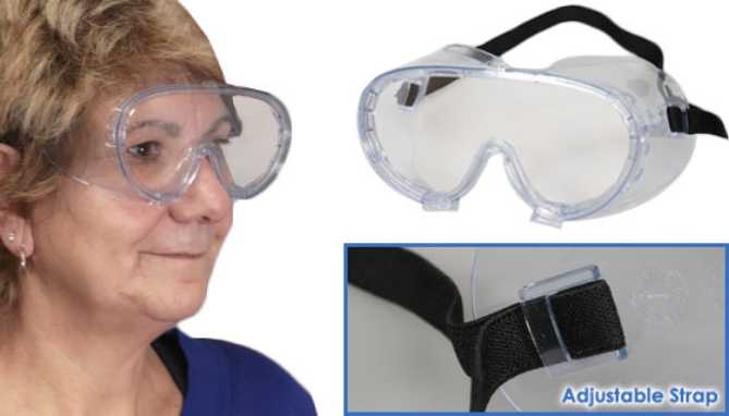 Picture 2 of 2-Pack of ANSI-Rated Goggles