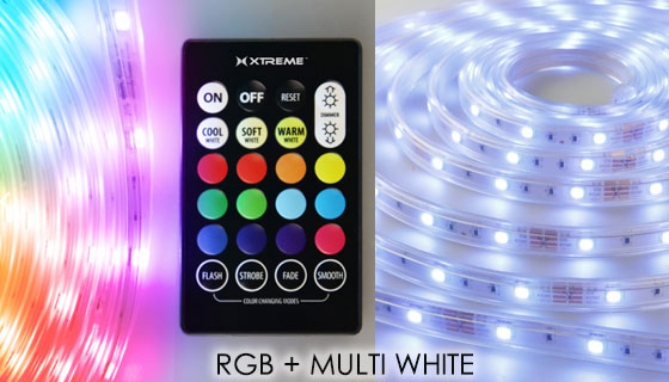 Picture 7 of Indoor and Outdoor Multi-Color LED Heavy Duty Light Strip with Remote - 16ft