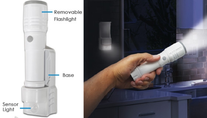 Picture 2 of Power Failure Emergency Light w/ Night Light and Flashlight