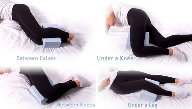 Picture 6 of Clever Cool Cooling Knee Pillow with Charcoal-Infused Memory Foam