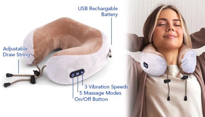 Click to view picture 3 of Rechargeable Kneading Neck Massage Pillow