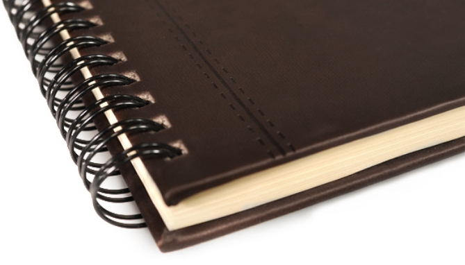 Picture 3 of 4-Pack of Vegan Leather Spiral Journal