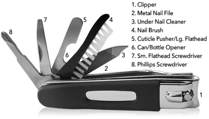 Picture 2 of 8 In 1 Equate Nail Care And Tool Set