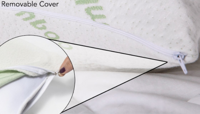 Click to view picture 7 of Quilted Bamboo Luxury KING Pillow w/ Individual Pieces of Memory Foam Filling