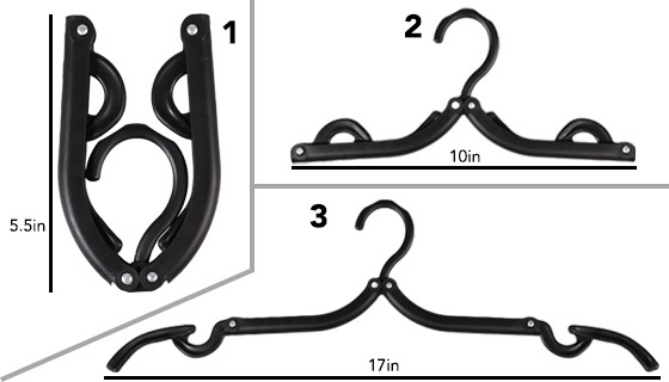 Picture 2 of 15 Pack of Foldable Hangers For Home And Travel