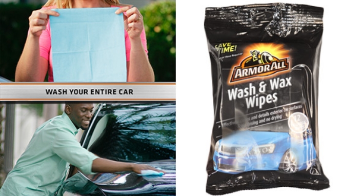 Picture 2 of Armor All Wash & Wax Wipes: Car Cleaning Made Easy