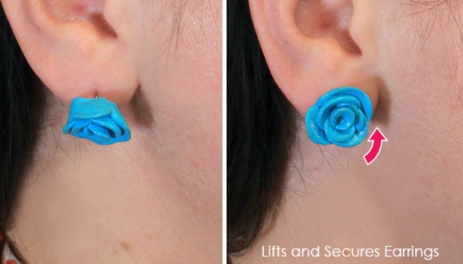 Click to view picture 7 of Set of Two Deluxe Edition of MagicBax Earring Lifters (18K Gold Plated and Sterling Silver)