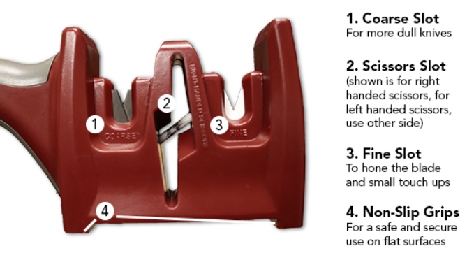 Picture 6 of Wolfgang Puck 3 in 1  Knife and Scissor Sharpener