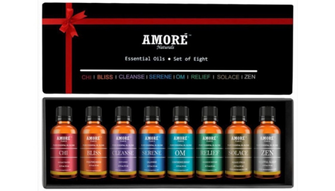 Click to view picture 2 of Amore 8pc Essential Oil Spa Collection