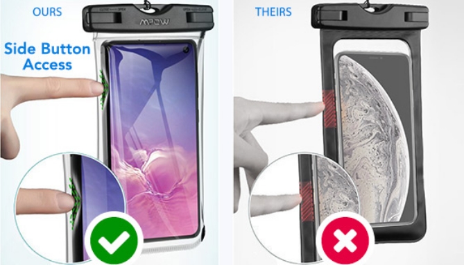 Picture 2 of MPOW Waterproof Bags for Smartphones 2pk