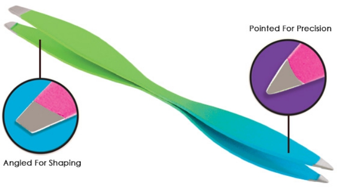 Picture 2 of Double-Sided Tweezers - Both Slanted and Pointed Tips