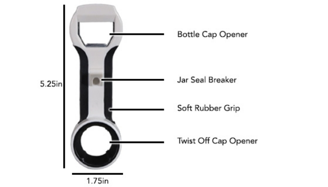 Click to view picture 2 of Easy OFF Opener - The 4-in-1 Opener