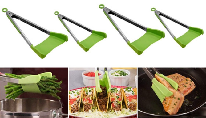 Click to view picture 4 of Clever Tongs - The Ultimate 2-in-1 Kitchen Helper