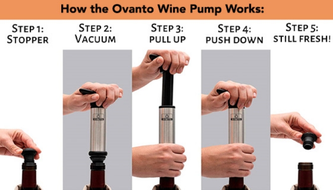 Picture 2 of Wine Vacuum Pump Kit with Aerators