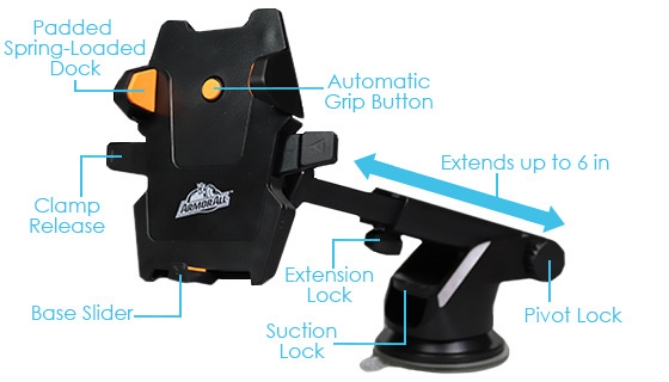 Picture 3 of Dashboard Phone Mount with Extendable Arm by Armor All
