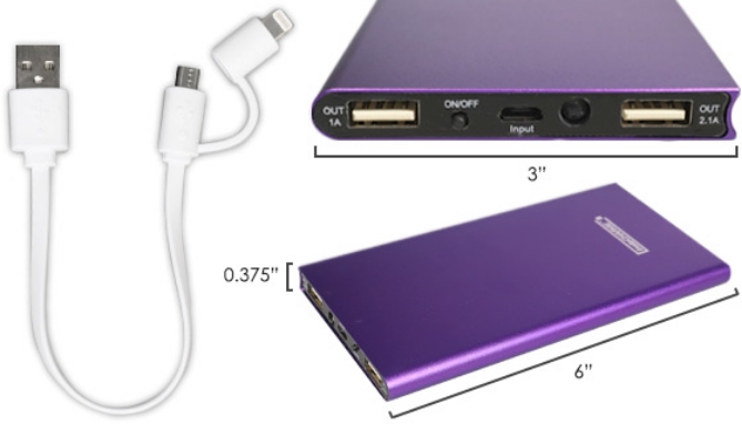 Picture 3 of 7800 mAh instaCharge Slim Power Bank