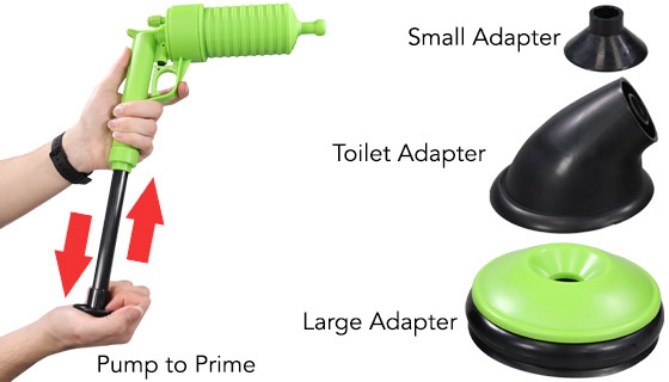 Picture 3 of The Pipe Blaster: High Pressured Air Plunger