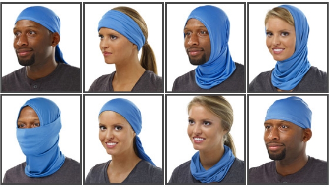 Picture 5 of The Arctic Cove Multi-Wrap w/ Cooling Technology (cover your face and mouth)