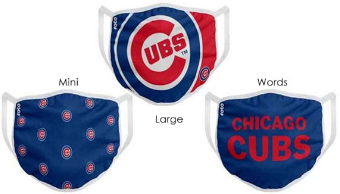Picture 2 of Chicago Cubs Face Mask