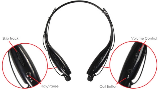 Picture 3 of FLEX Behind The Neck Wireless Headset with Microphone - NEW LOW PRICE