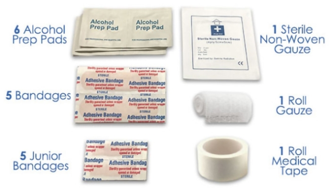 Picture 2 of 20pc Travel First Aid Kit: 4pk