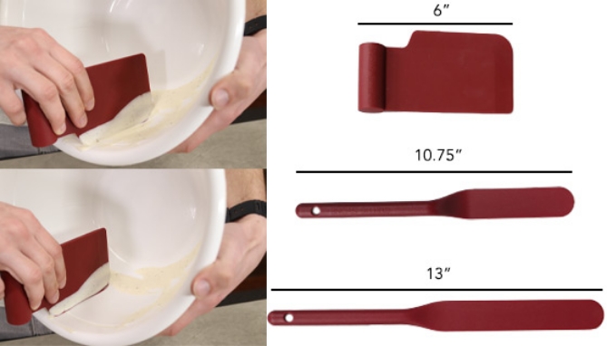 Picture 2 of Curtis Stone 3-Piece Spatula and Scraper Set