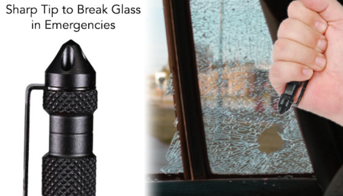 Picture 4 of Heavy Duty Tactical Pen with Emergency Glass Breaker